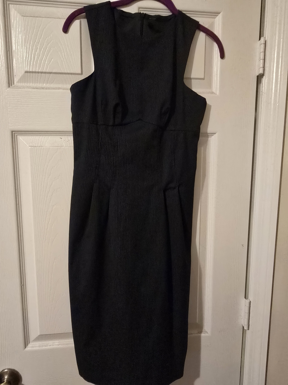 United Colors Of Benetton Black Sleeveless Midi Sheath Dress